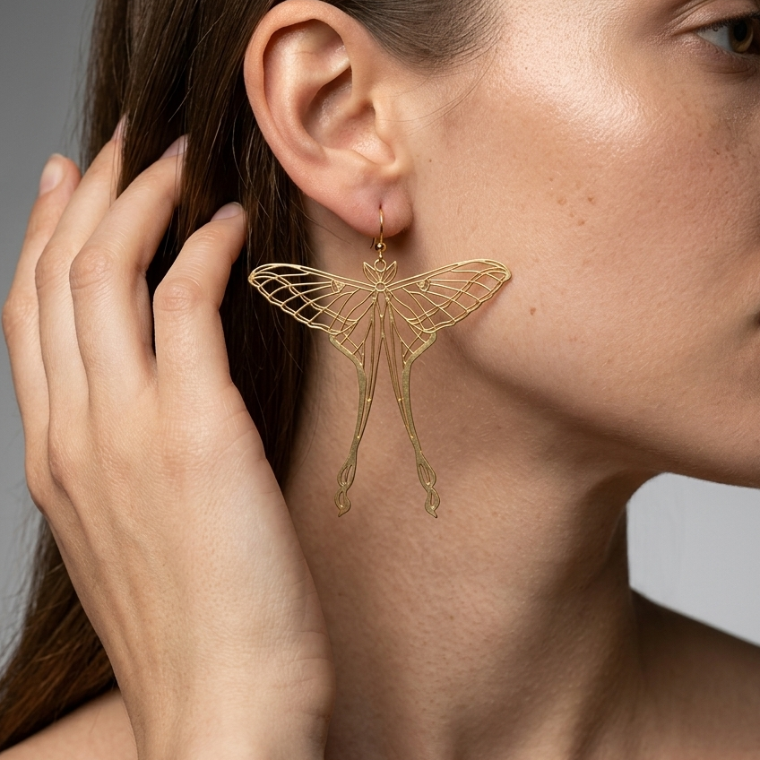 Luna Moth Earrings