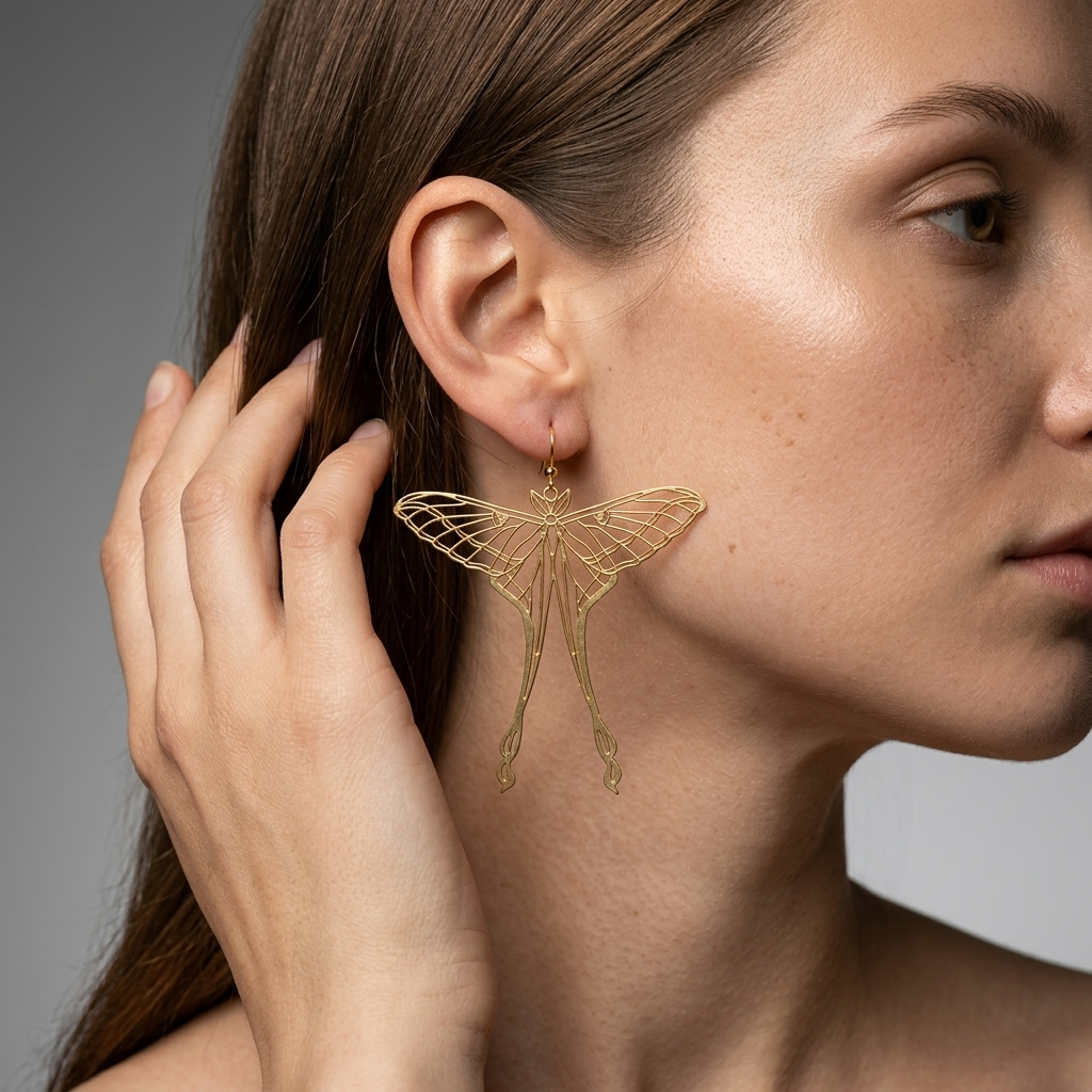 Luna Moth Earrings