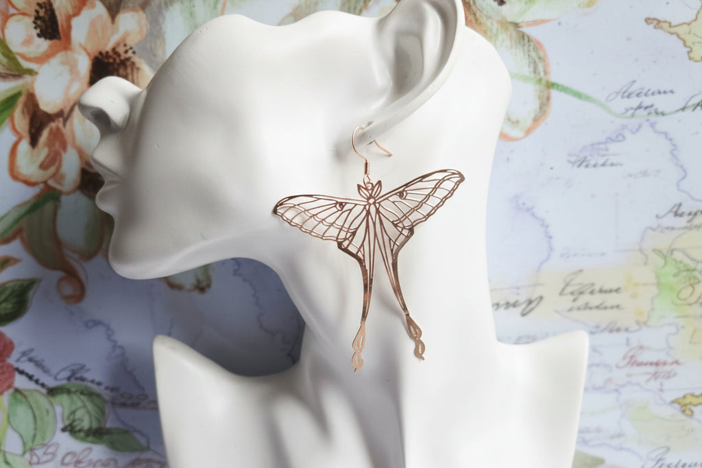Luna Moth Earrings