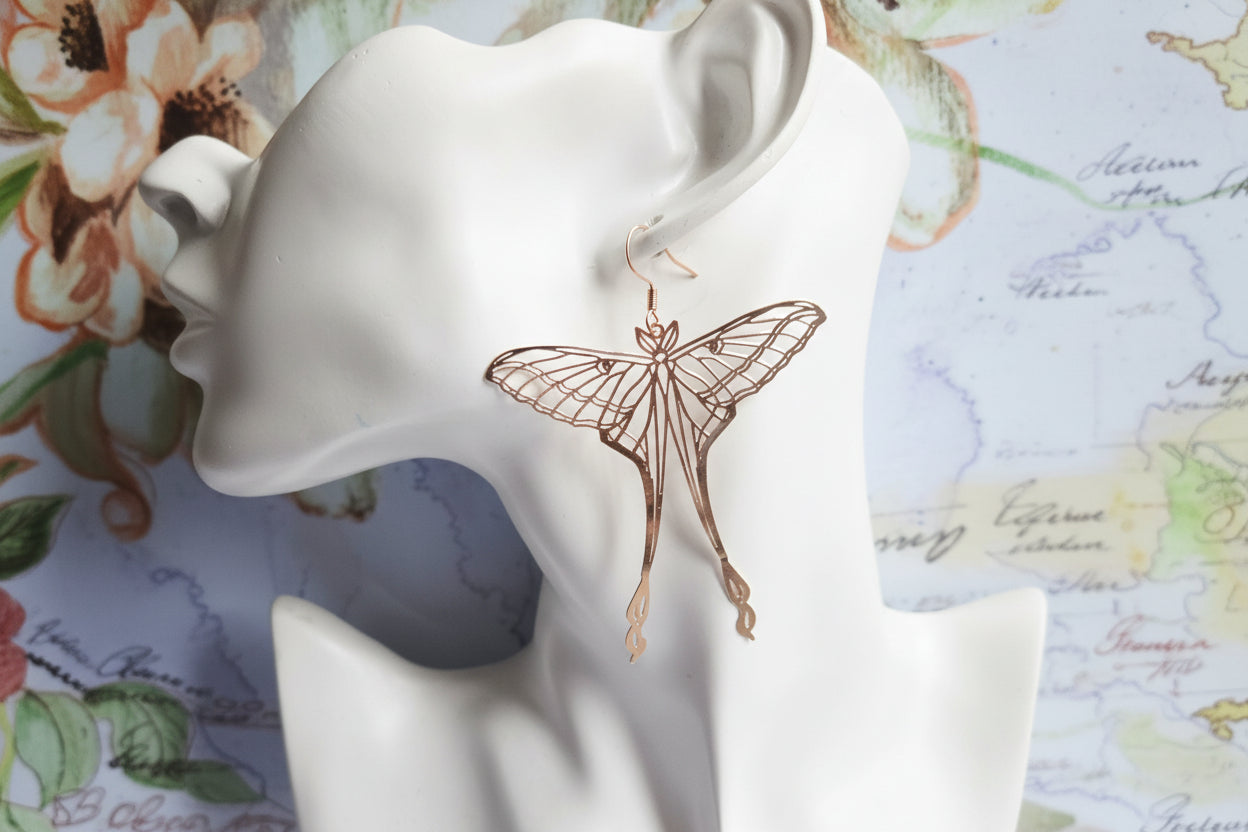 Luna Moth Earrings