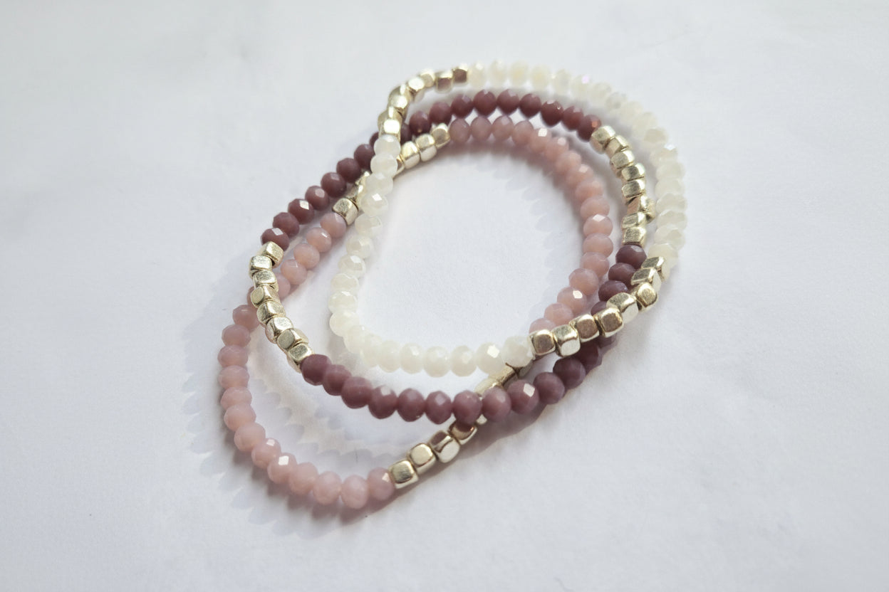 Set of 3 beaded bracelets