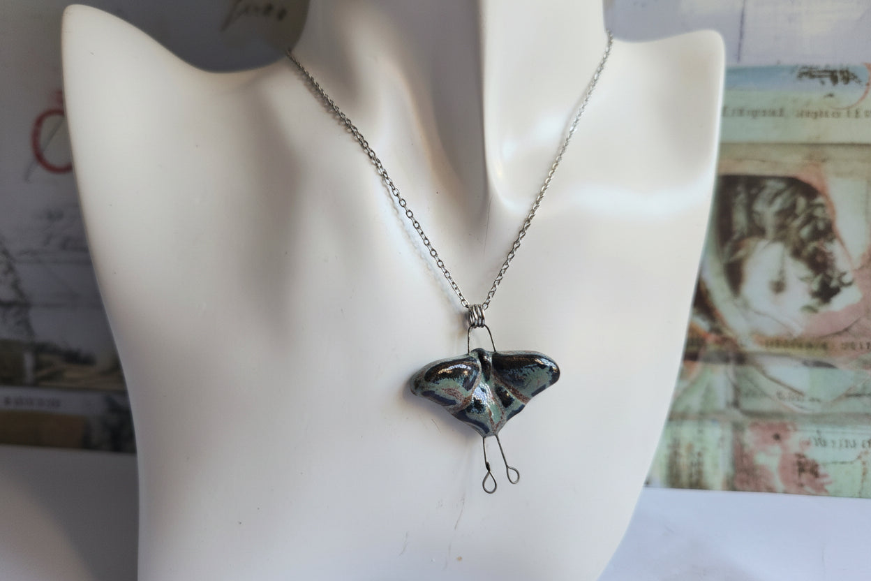 Moth necklace