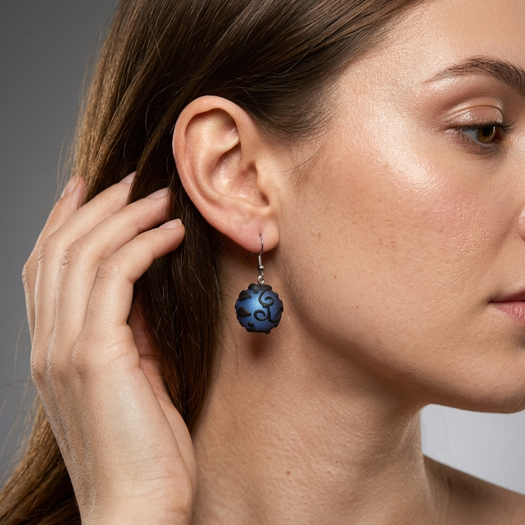 Glass bead earrings