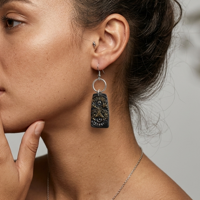 Dragonfly or Moth earrings