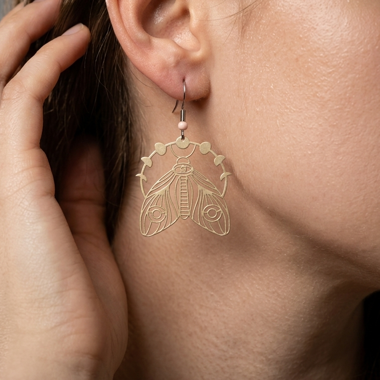 Moth Earrings
