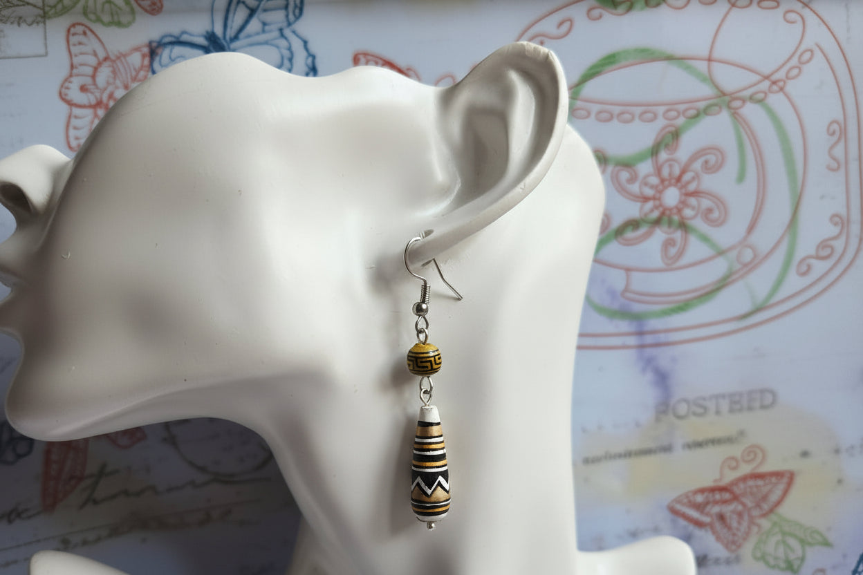 Peruvian beaded earrings