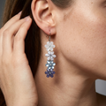 Beaded flower earrings