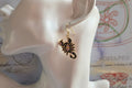 Rose scorpion earrings