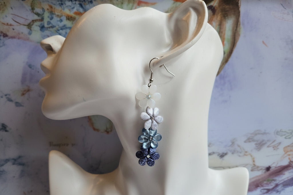 Beaded flower earrings