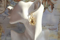 Gold beetle earrings