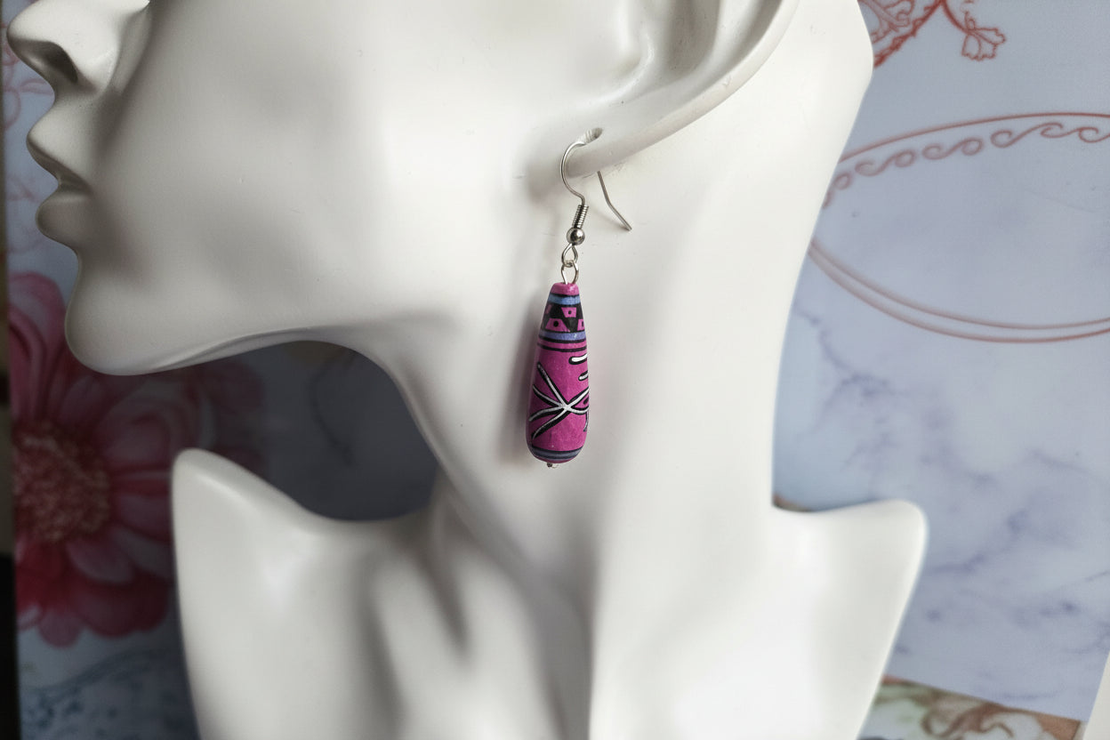 Peruvian beaded earrings