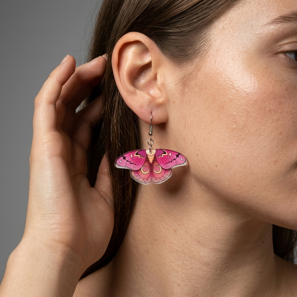 Moth earrings