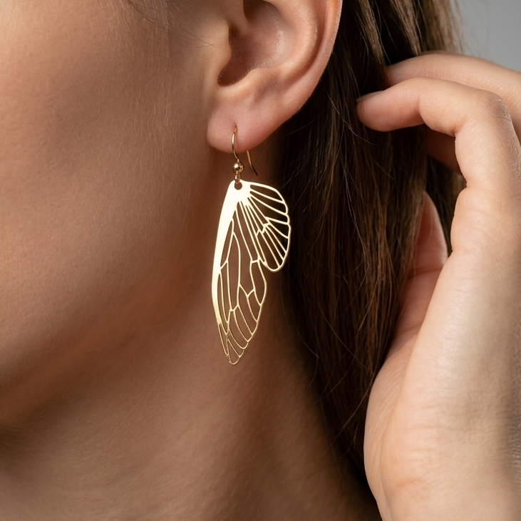 Butterfly wing earrings