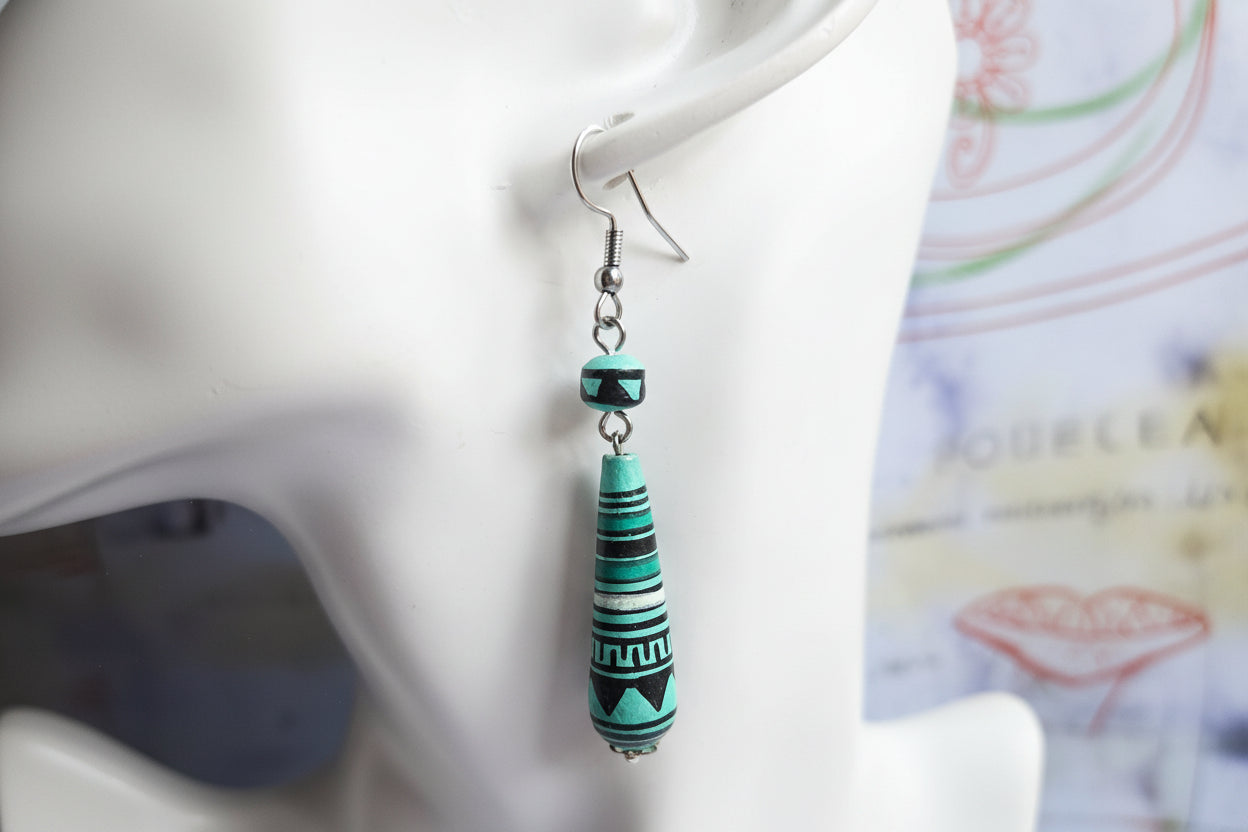 Peruvian beaded earrings