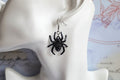 Black spider Earrings