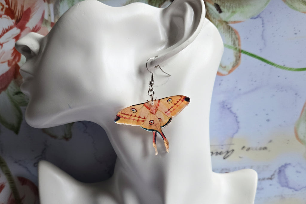 Moth earrings
