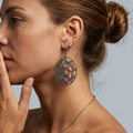 Rainbow butterfly earrings