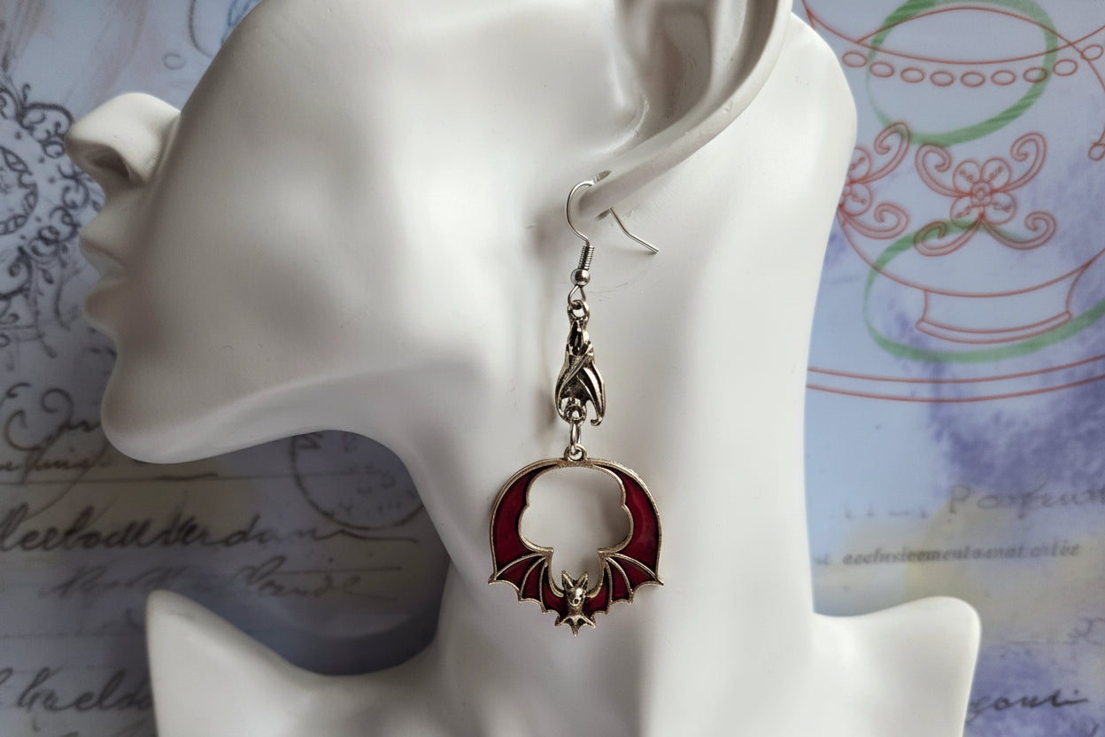 Bat earrings