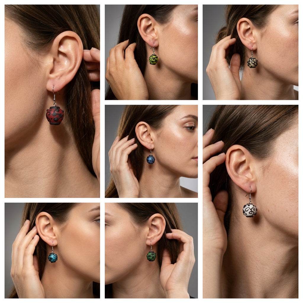 Glass bead earrings