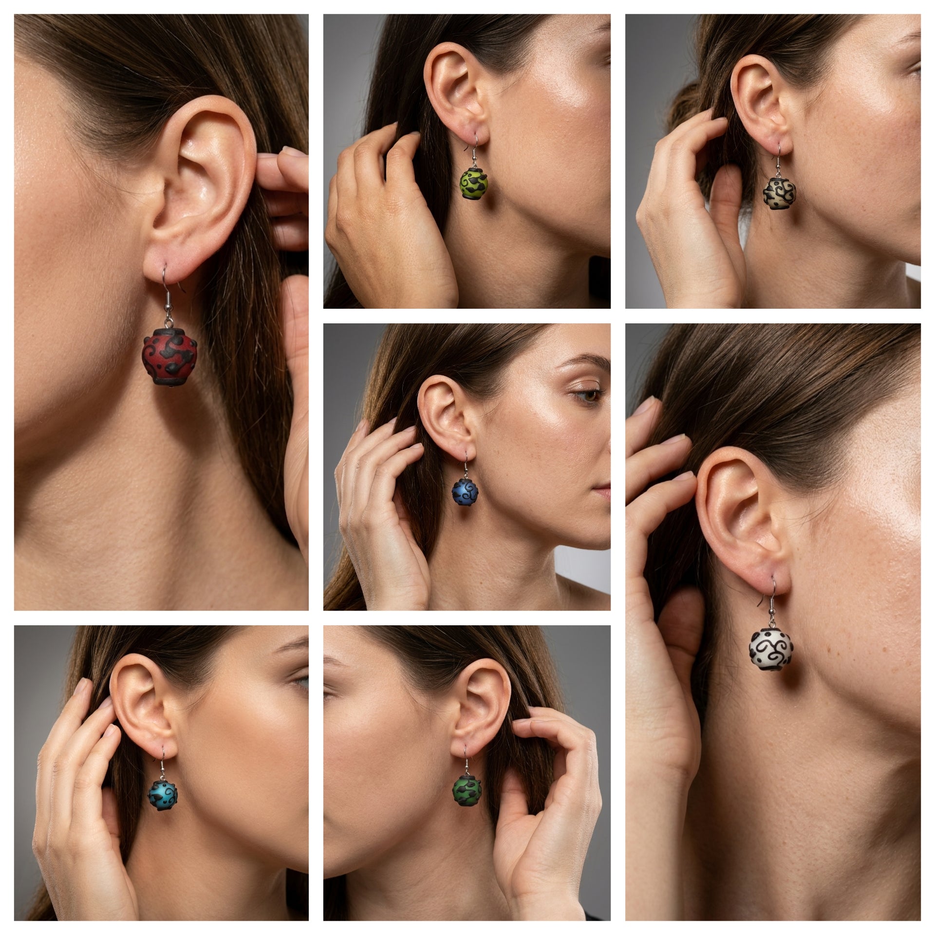 Glass bead earrings