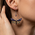 Deaths head hawkmoth earrings